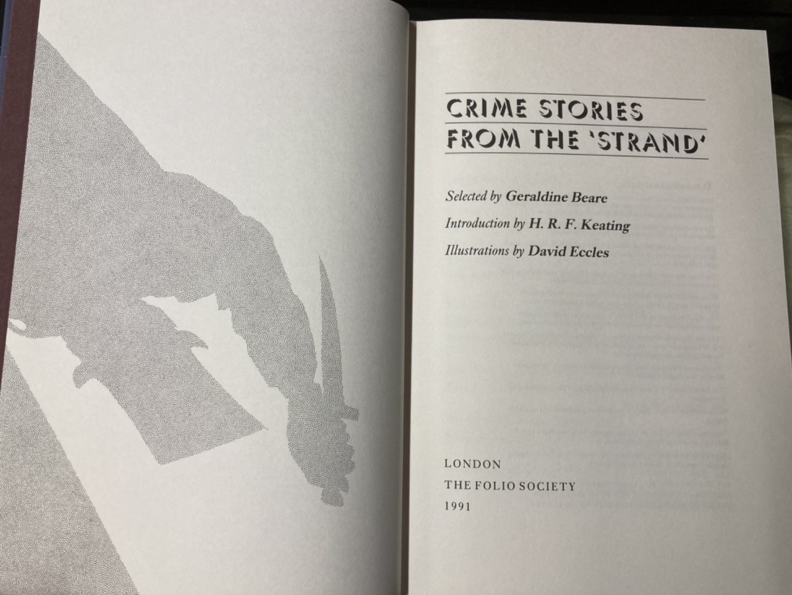 Crime Stories From The Strand, Folio Society, Slipcase view 3