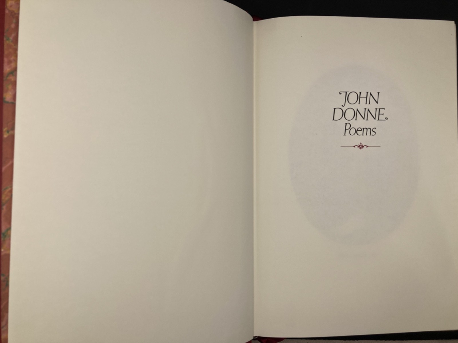 John Donne Poems, The Franklin Library 1982, 1/4 Leather Binding view 3