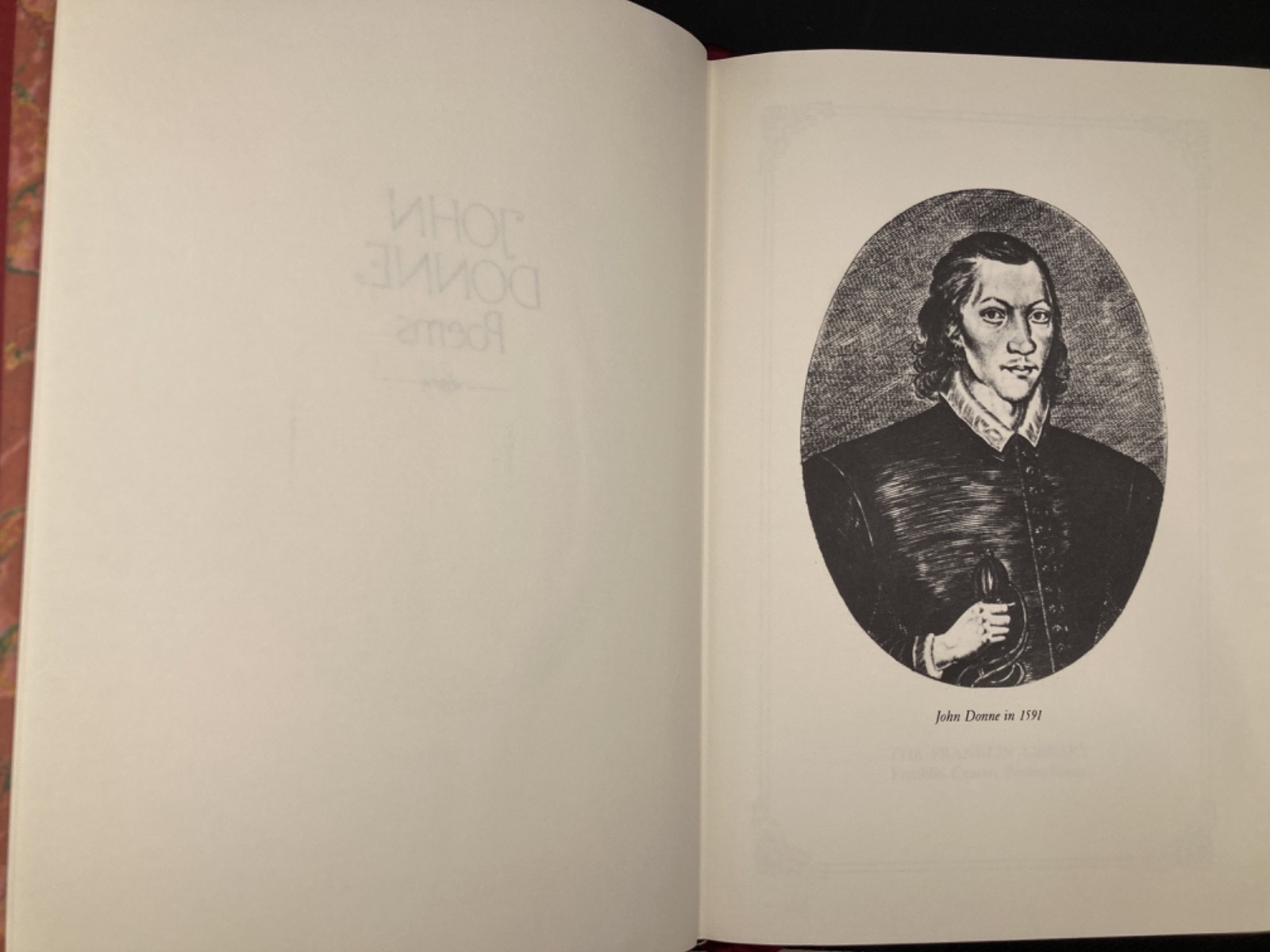 John Donne Poems, The Franklin Library 1982, 1/4 Leather Binding view 4