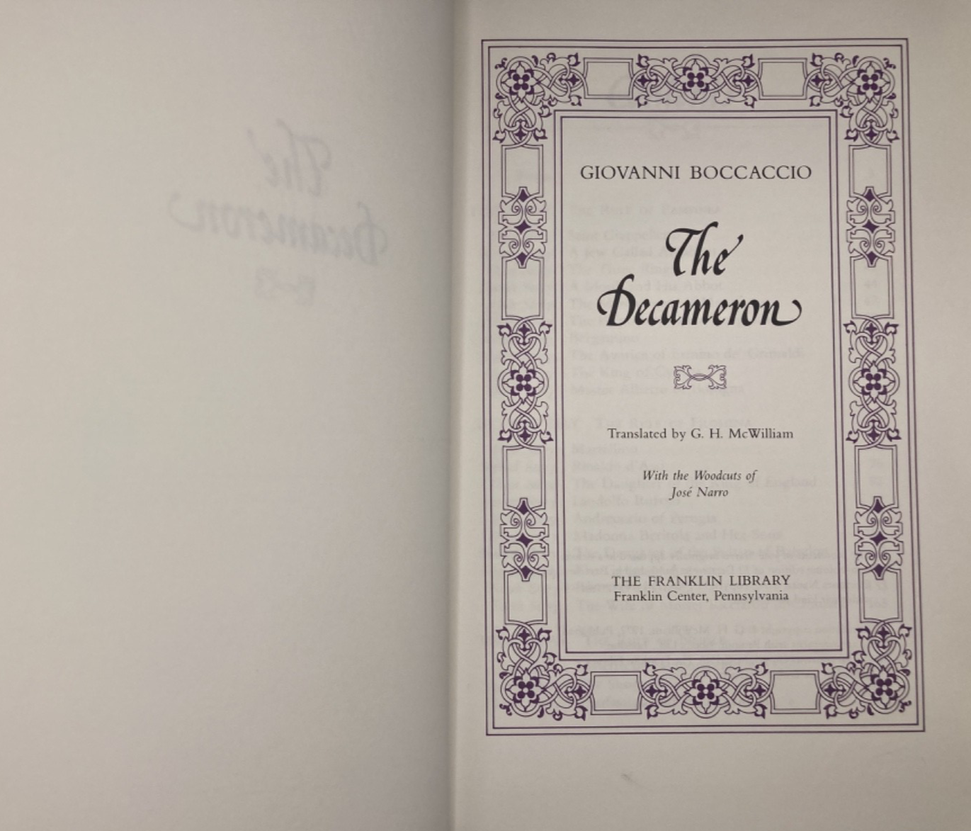 The Decameron view 2