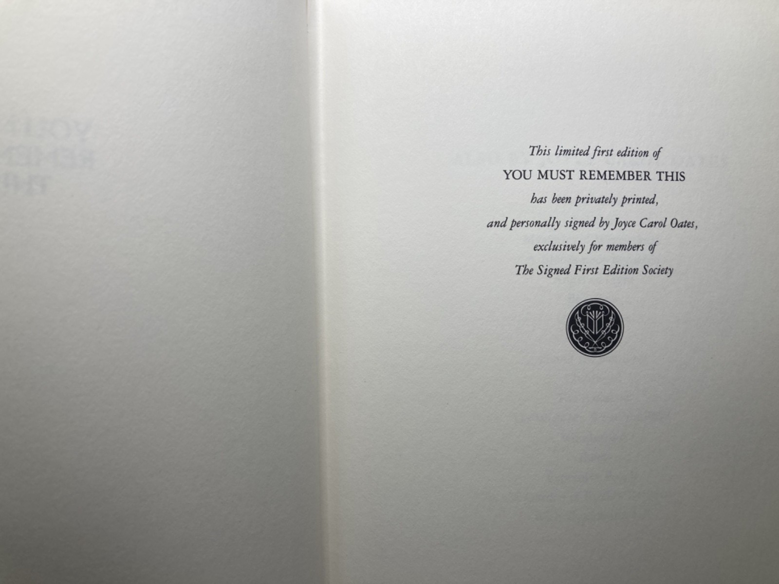 You Must Remember This view 1